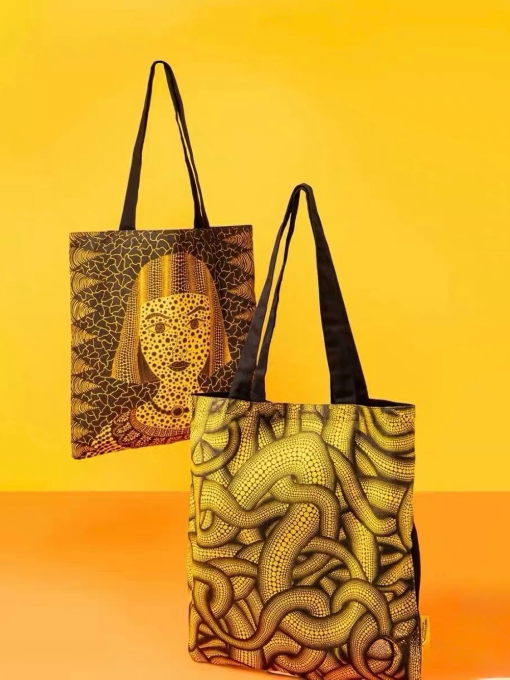 Yayoi Kusama M+ Museum Pumpkin Pattern Tote Bag Rare Find - Picture 6 of 7